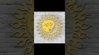 Sun ll wallpaper ll laser cutting ll MDF design #sun #design #laser #customise #wooden #woodenart