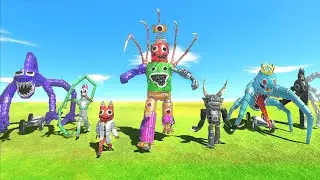 Garten of BanBan 4 & Rainbow Friends 2 BATTLE ROYALE in Animal Revolt Battle Simulator