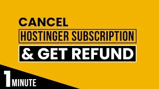 How To Cancel Hostinger Subscription And Get Refund 2024 | Hostinger Refund Process 2024