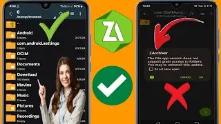 Sửa lỗi Phiên bản ứng dụng tệp không hỗ trợ cấp quyền truy cập vào các thư mục trong Zarchiver