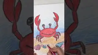Drawing crab easy. 🦀 Ideas for drawing.