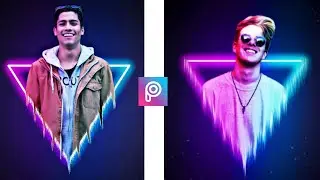 Picsart Neon Triangle Concept 🔥🔥 Picsart Photo Editing ~ Picsart Editing New 2020 Step by Step