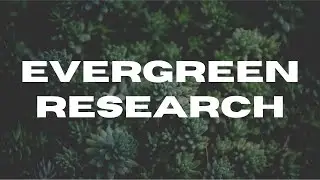 Evergreen Research - Merch by Amazon & Redbubble 2020