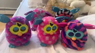 Getting all of my Furby booms to fall asleep￼