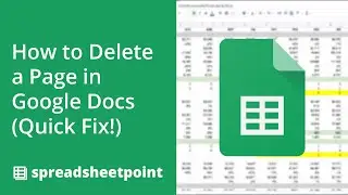 How to Delete a Page in Google Docs (Quick Fix!)