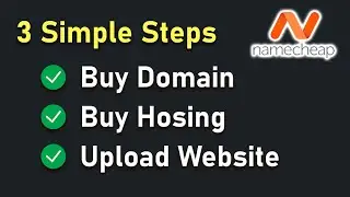 How to Buy Website Domain & Upload Your Website | NameCheap.com