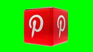 Green screen Footage | Pinterest 3D Logo Animation Loop