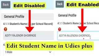 how to edit student name in Udies plus