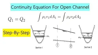 Continuity Equation Open Channel Flow