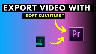 How to Export a Video With Subtitles or Captions as a SideCar from Adobe Premiere Pro