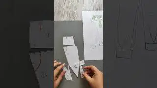 Брюки на кокетке.Моделирование √1184 
