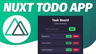 Build a TODO List App in NUXT JS using VUEX