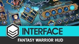 INTERFACE Fantasy Warrior HUD (Trailer) by #SyntyStudios