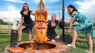 Juicy Cooking of Whole Lamb, Delicious Chicken and Tender Fish
