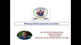 php using default arguments to functions