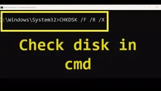 how to check disk in cmd