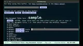 Emacs - How To Make org Title Bigger