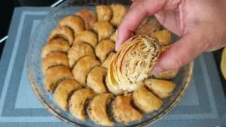 OKLAVA KULLANMADAN❗TEK BEZE AÇARAK TAM 40 KAT AY BAKLAVASI YAPIYORUZ❤