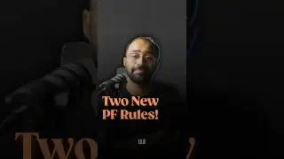 Two New PF Rules #llashorts 954