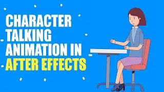 Woman Talk Animation in After Effects | Character RIG & ANIMATE