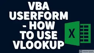 vlookup in userform excel vba in hindi || vlookup in userform textbox and combobox || NaveenVBA ||