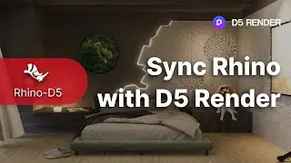 Quick Start for D5 Converter-Rhino｜Sync Rhino with D5 Render｜ Workflow D5 Converter