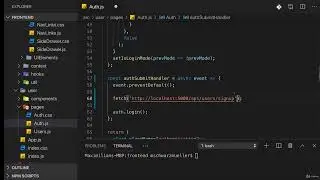 3. Sending a POST Request to the Backend. 