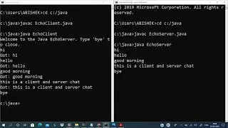 Applications using TCP sockets like Echo client and Echo server