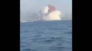 Massive Explosion in beirut,Lebanone