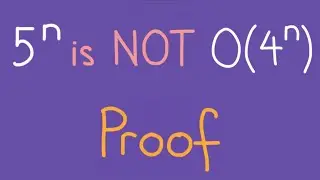 Prove 5^n is NOT O(4^n)