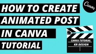 How To Create Animated /Gif Social Media Post in Canva | Canva Tutorial