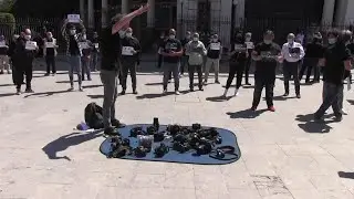 Palermo, fotografi e videomaker in piazza: 