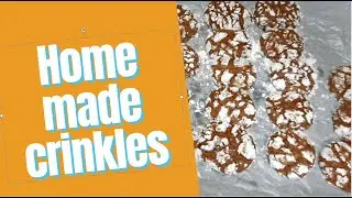 Homemade choco crinkles