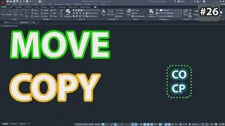 #26 How To Use Move And Copy Command In Autocad | Beginner's Course | Cad Gizmo