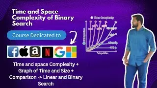 Binary Search | Time & Space Complexity + Comparison with Linear Search + Graph b/w time and size