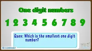 Digit Number | Smallest and Biggest Numbers | Place Values | One & two Digit Numbers | Math