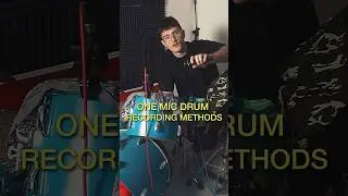 Ways to record a drum set with only 1 microphone #drums #drummer #drumming #drumrecording #musician