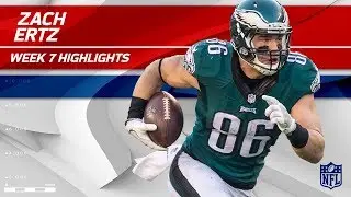 Zach Ertzs Big Night w/ 5 Grabs, 89 Yards & 1 TD! | Redskins vs. Eagles | Wk 7 Player Highlights