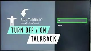 How to Turn OFF Talkback mode on TOSHIBA Android TV | How to Turn ON / OFF TalkBack