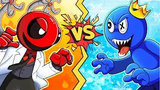 Blue vs Red - The Confrontation of Two Rainbow Friends - Rainbow Friends Animation Cartoon