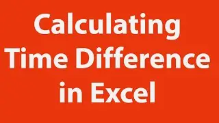 Calculating time difference in MS Excel