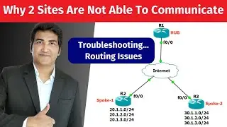 Why 2 Branches are not able to communicate with each other | Troubleshooting Routing Issues