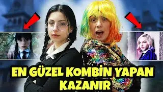 WEDNESDAY ADDAMS VS ENID KOMBIN CHALLENGE | EN GÜZEL KOMBİNİ YAPAN KAZANIR | EYLÜL LAL