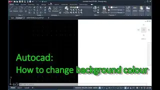 Autocad How to change Background color