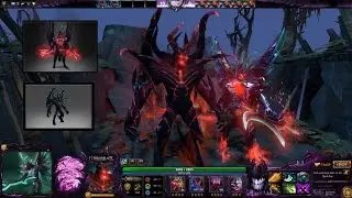 Dota 2 Terrorblade Mix Set Arcana Fractal Horns of Inner Abysm with Marauder's Reflection