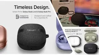 Samsung galaxy buds live / Spigen cover Unboxing