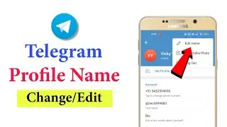 Telegram Profile Name Change 2023😱 How To Change Telegram Profile Name