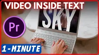 How to put Video INSIDE Text Tutorial - Adobe Premiere Pro 