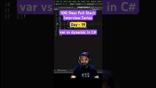 #day19 - Full Stack interview | Differences between var and dynamic in C# #shorts #coding #csharp