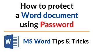 How to protect a Word document using Password